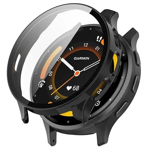 FanTEK Black Protective Case for Garmin Venu 3 (45mm) | Scratch Resistant Shock Absorbing thumbnail 1