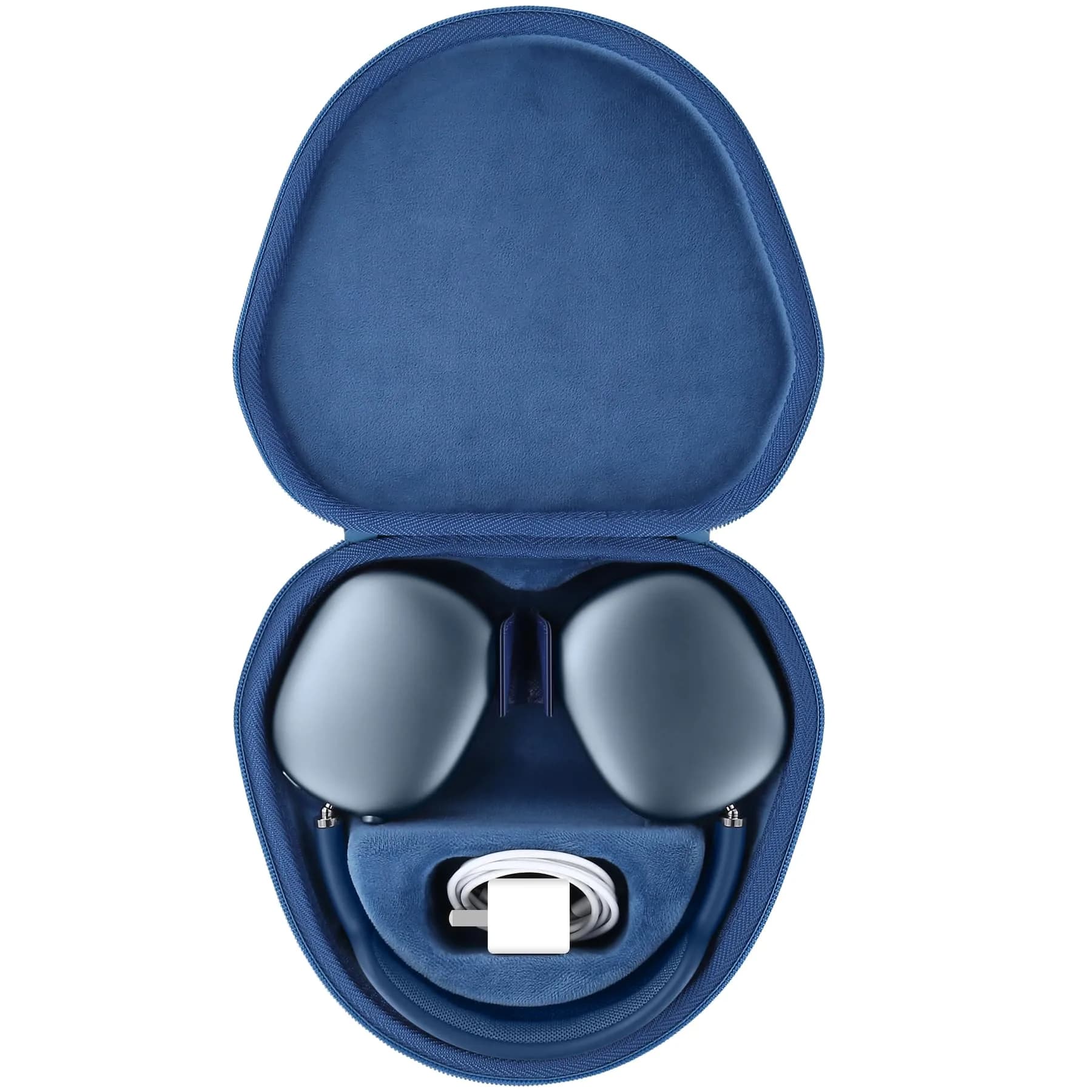 co2CREA Hard Case with Sleep Mode for Apple AirPods Max 2/1, Deep Blue | Shockproof Dustproof Water-Resistant — Deep Blue Case