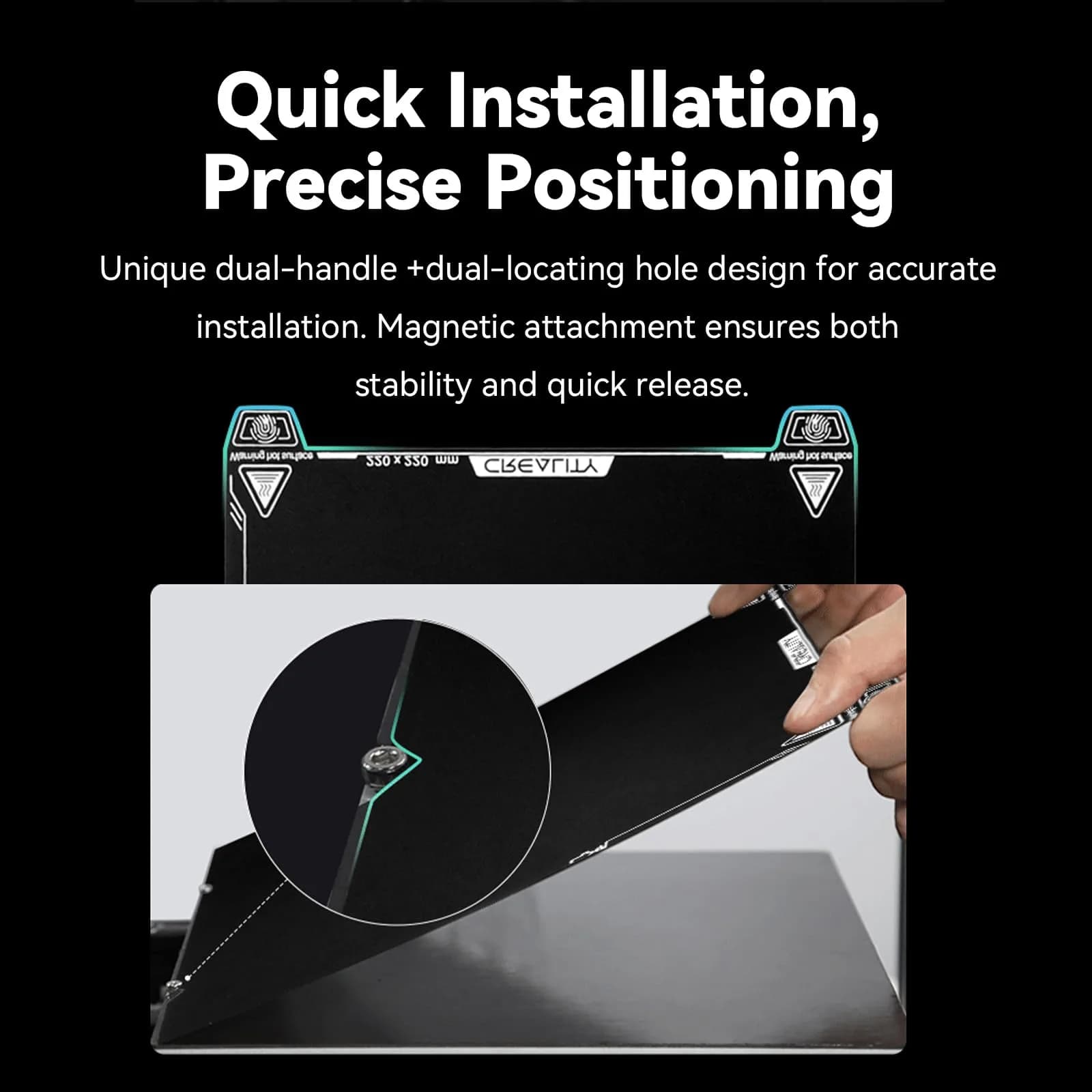 Creality Ender 3 V3 SE Build Plate 235x235mm Dual-Sided Epoxy Resin Coating Spring Steel Magnetic Platform Sheet | For Ender 3 V3 SE/KE/V2/K1/K1C/K1 SE Printers - view 6