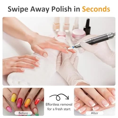 SUNVIVI Electric Nail Drill 40000RPM | Cordless & Rechargeable for Acrylic & Gel Nails thumbnail 7