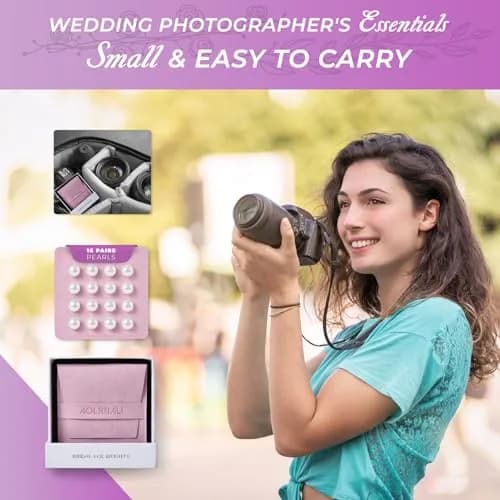AOLRNALI Pearl Veil Weights - 16 Pairs of Magnetic Bridal Veil Weights | Secures Long Veils for Outdoor Weddings thumbnail 4