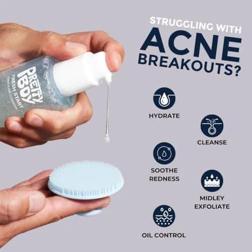 Prettyboy Fresh Start Gentle Face Cleanser 5 Fl Oz | Hydrating & Exfoliating for Sensitive Skin thumbnail 7