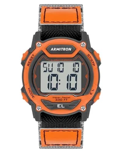 Armitron Sport Unisex Digital Chronograph Watch 40mm Nylon Strap Water-Resistant thumbnail 1