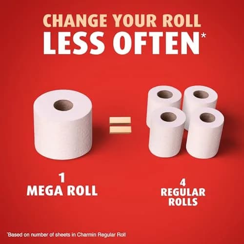 Charmin Ultra Strong Toilet Paper 12 Mega Rolls (2640 Sheets Total) | 4X Stronger When Wet thumbnail 4