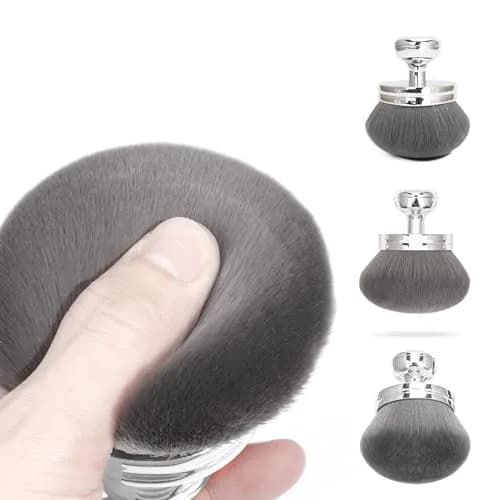 BABYSHEEP 3.2" Round Blend & Blur Extra Large Body Makeup Brush with Drawstring Bag | Flawless Self-Tanning Application thumbnail 6
