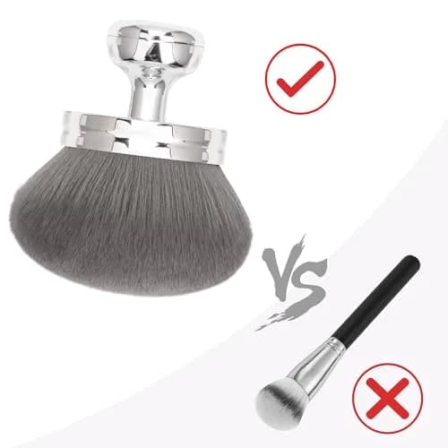 BABYSHEEP 3.2" Round Blend & Blur Extra Large Body Makeup Brush with Drawstring Bag | Flawless Self-Tanning Application thumbnail 3