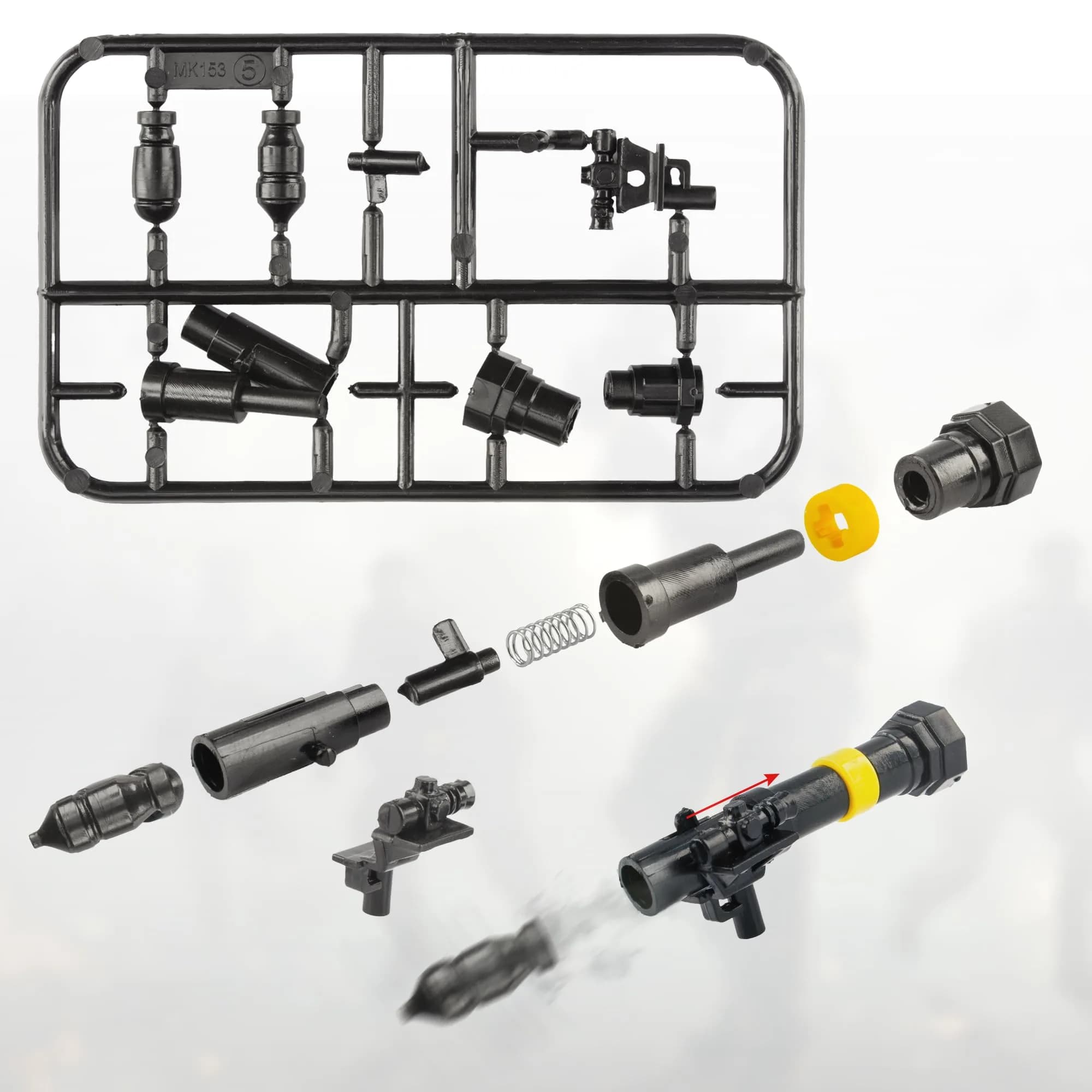 MaozyHomie 25-Piece Military Weapons Pack: 22 Guns, 2 Cannons, 1 Bazooka Building Blocks - view 3