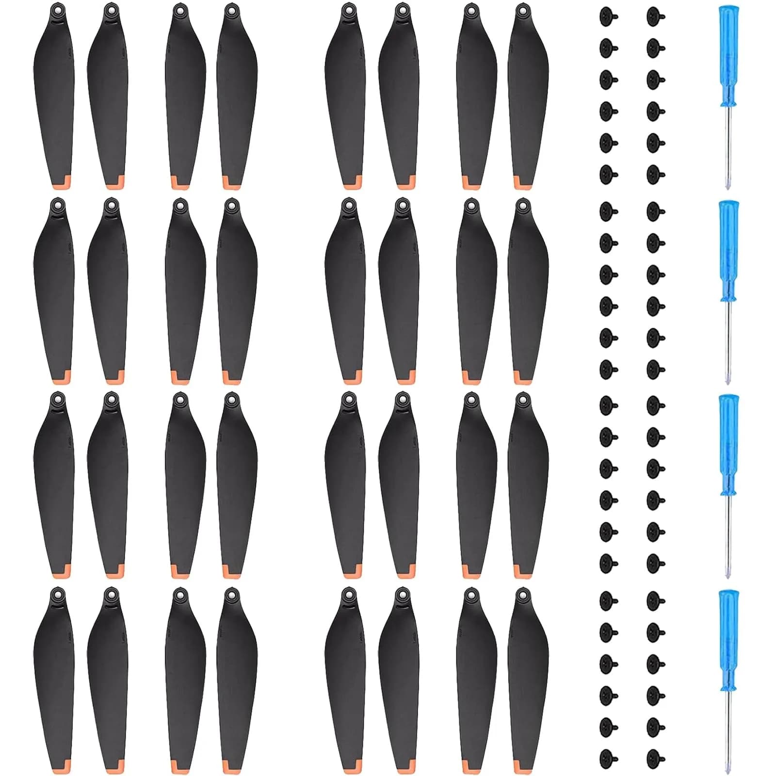 YETEETH 32Pcs Propeller for DJI Mini 4 Pro/Mini 3 Pro | Low Noise, Easy Install, Durable (70-120 chars) — 32 Pcs