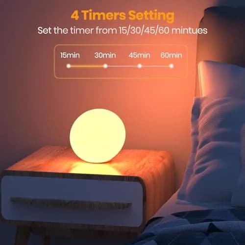 LASTAR Sun Lamp 10000 Lux 1600K-6500K 5 Brightness Levels 12 RGB Colors 2.43m Cord thumbnail 5