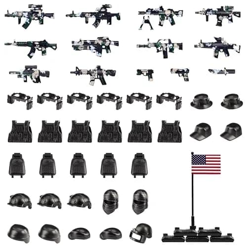 MaozyHomie U.S Camouflage Weapons Toy Building Blocks Pack (51 Pcs) thumbnail 1