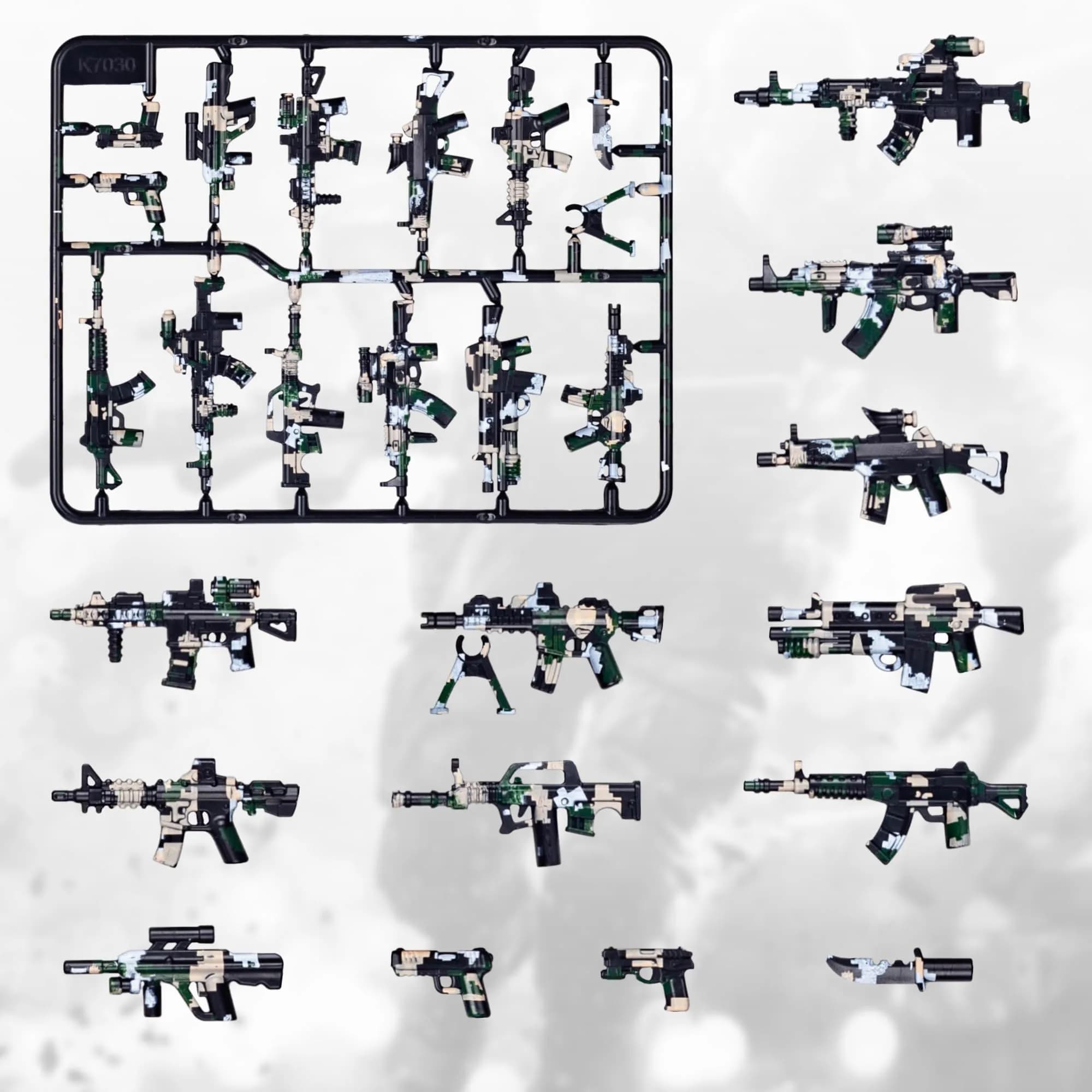 MaozyHomie U.S Camouflage Weapons Toy Building Blocks Pack (51 Pcs) - view 2