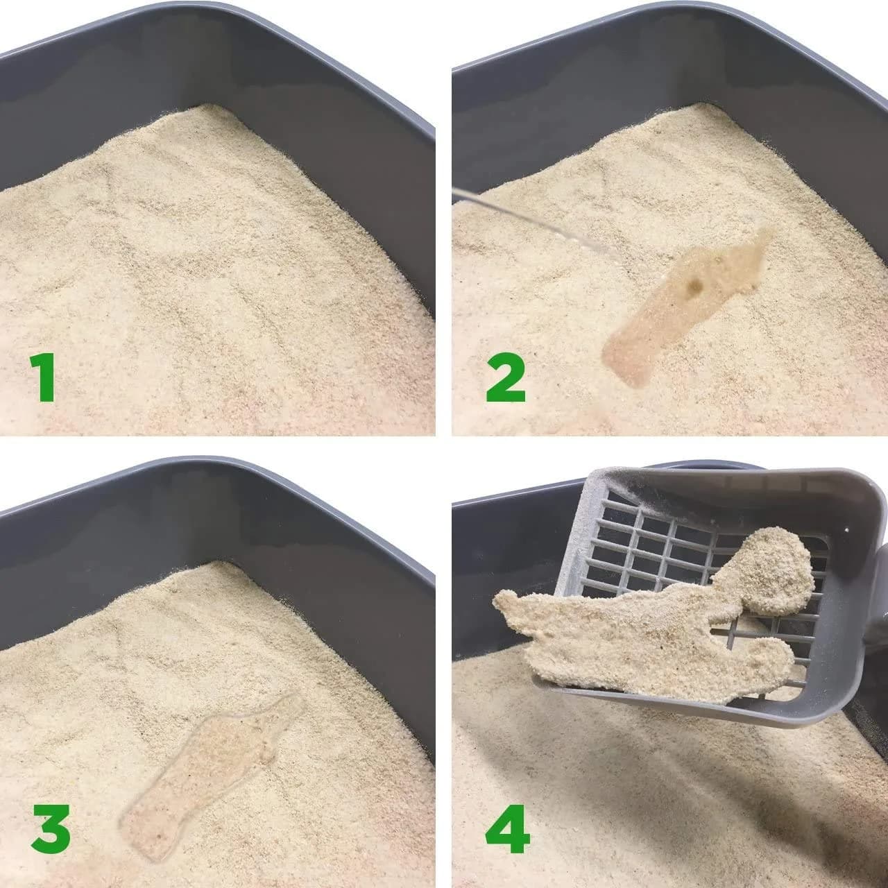 almo nature Natural Cat Litter 9.08 kg (20 lb) Pack of 4 | Odor Control & Flushable - view 7