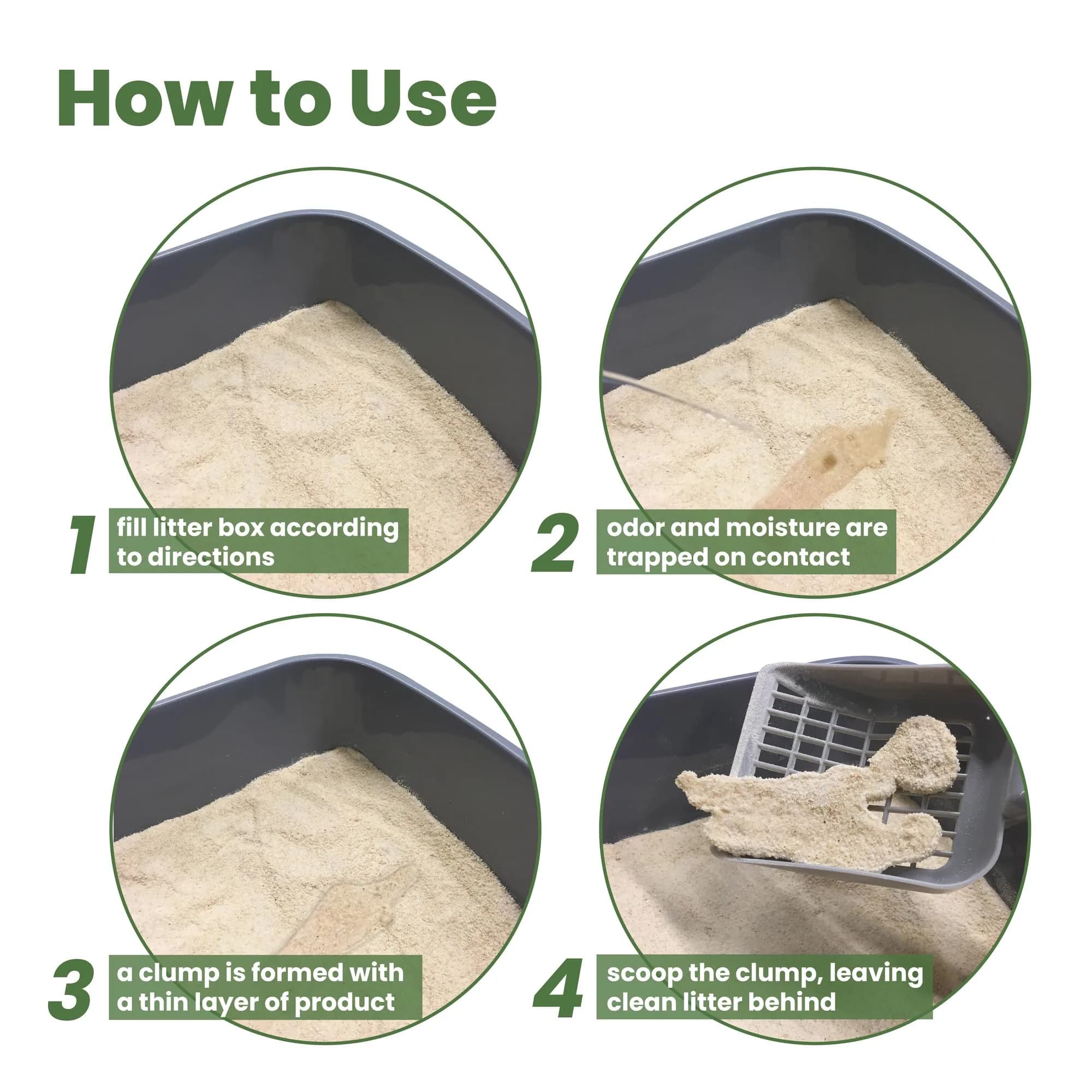 almo nature Natural Cat Litter 9.08 kg (20 lb) Pack of 4 | Odor Control & Flushable - view 4