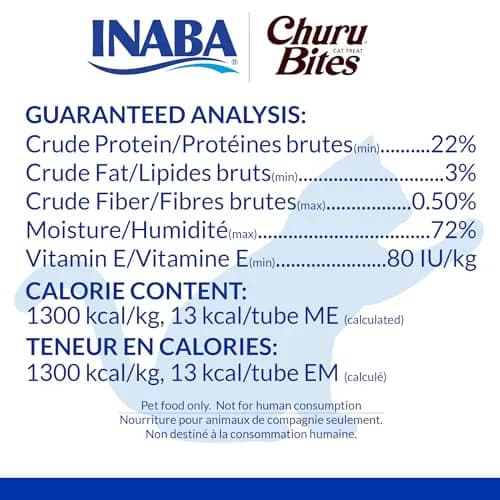 INABA Churu Bites Cat Treats, Soft Baked Chicken Churu Filled, Green Tea Extract, 36 Tubes Total | 12.6 oz (357 g) thumbnail 6