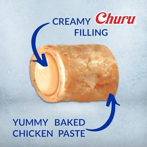 INABA Churu Bites Cat Treats, Soft Baked Chicken Churu Filled, Green Tea Extract, 36 Tubes Total | 12.6 oz (357 g) thumbnail 4