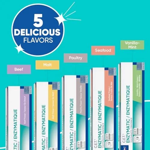 Virbac CET Enzymatic Toothpaste Malt Flavor 140g (5 oz) Pack of 2 | Vet Recommended Dental Care for Dogs & Cats thumbnail 5