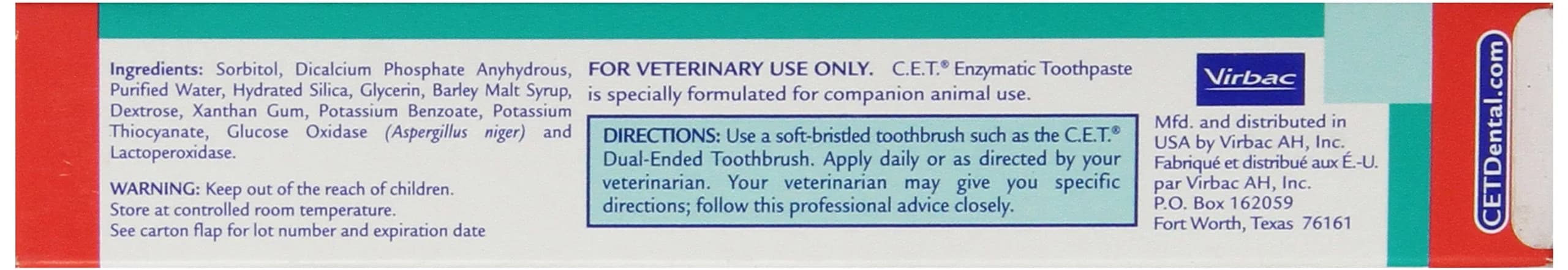 Virbac C.E.T. Enzymatic Toothpaste, Malt Flavor, 2.5 oz (Pack of 2) | Vet Recommended Tartar & Plaque Control - view 4