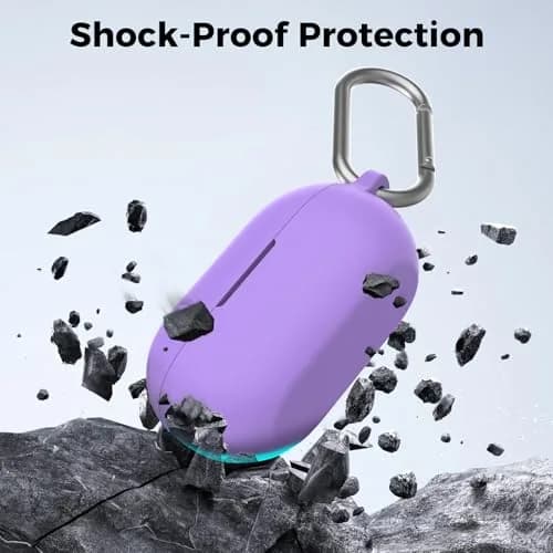 AHASTYLE Silicone Case for Beats Solo Buds (2024) Lavender | Protects Earbuds & Charging Case thumbnail 4