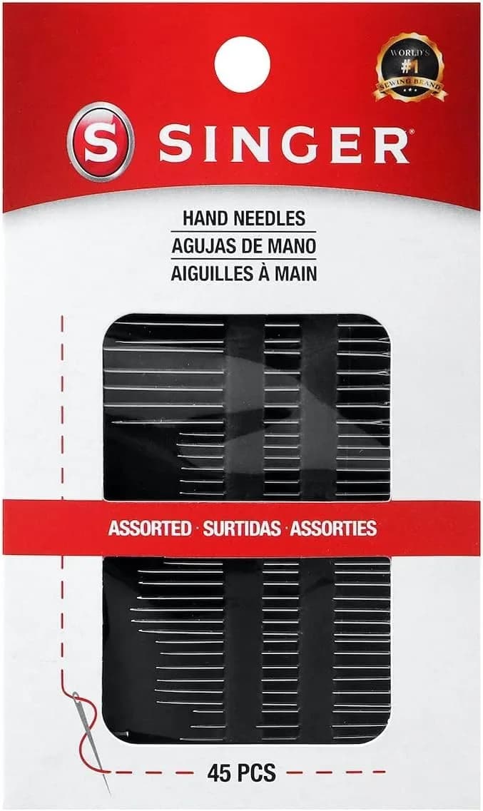 SINGER Assorted Hand Needles Set - 45 Needles (5 Packs) | Betweens, Chenille, Darners, Embroidery, Sharps & Tapestry - main product image