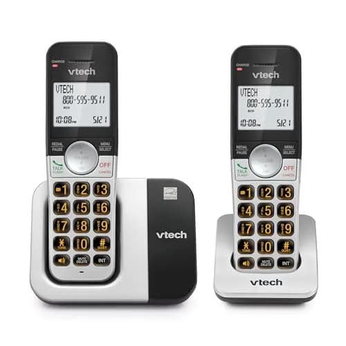 VTech DECT 6.0 Cordless Phone 2-Handset System with Caller ID | Interference-Free Sound thumbnail 1