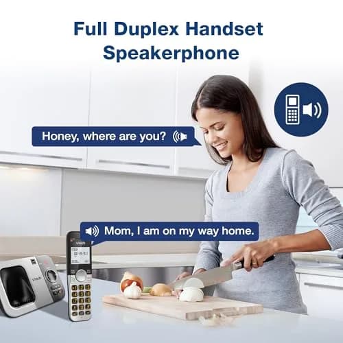 VTech VG232 Cordless Home Phone with Answering Machine, Large Backlit Display & Big Buttons | DECT 6.0 thumbnail 4