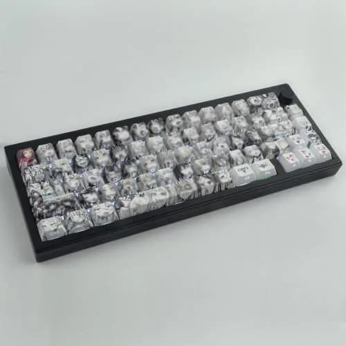 Tsungup Anime Keycaps-SidePrint Set, 129 Keys, PBT, Cherry Profile | Unique Light-Through Design thumbnail 5