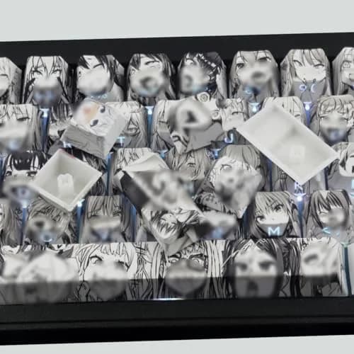 Tsungup Anime Keycaps-SidePrint Set, 129 Keys, PBT, Cherry Profile | Unique Light-Through Design thumbnail 4