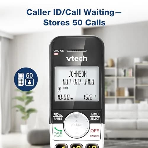 VTech DECT 6.0 Cordless Phone 3-Handset System | Interference-Free Sound, Large Backlit Display, Big Buttons, Caller ID thumbnail 2