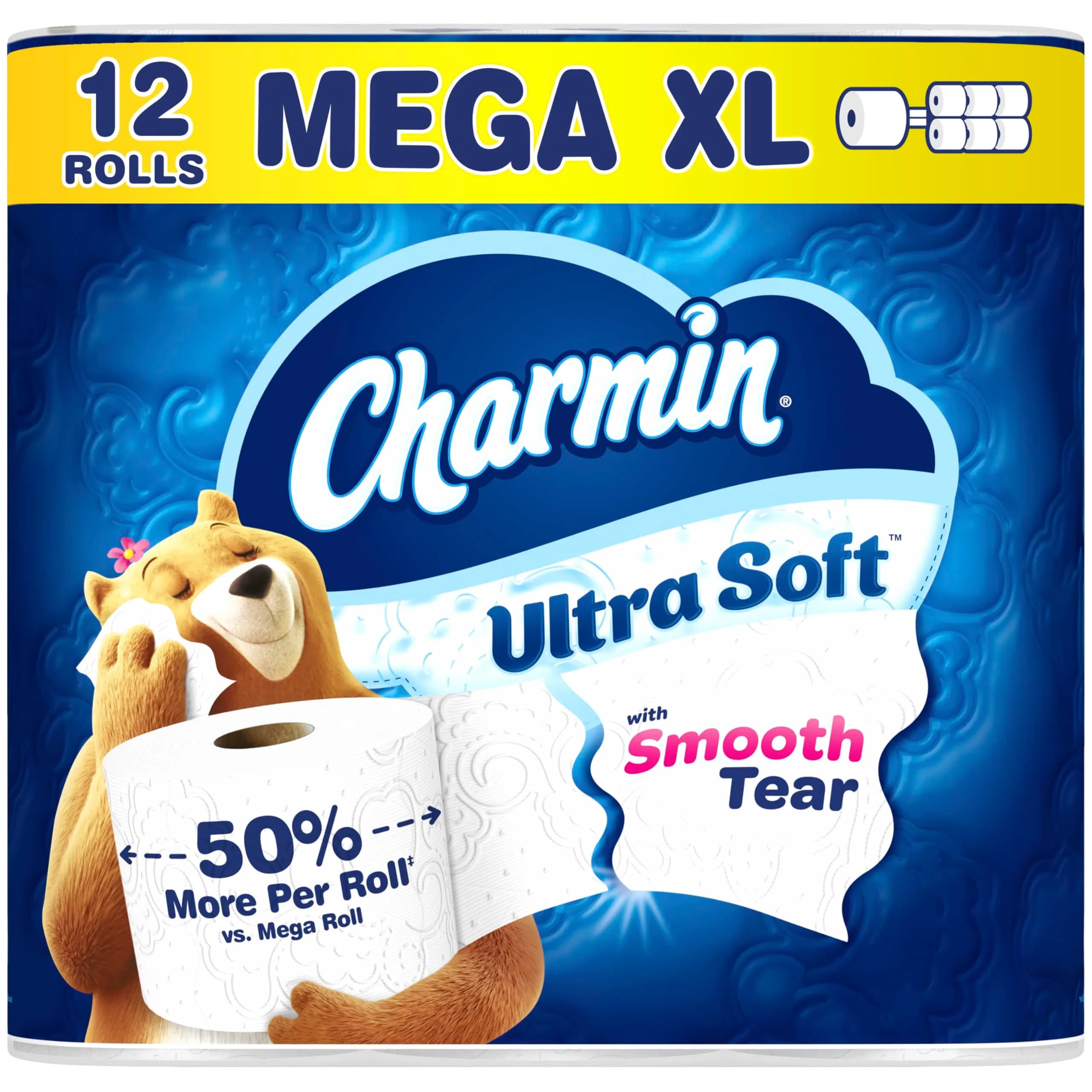 Charmin Ultra Soft Toilet Paper Mega Rolls | Trusted Softness, Better Tear — Mega XL