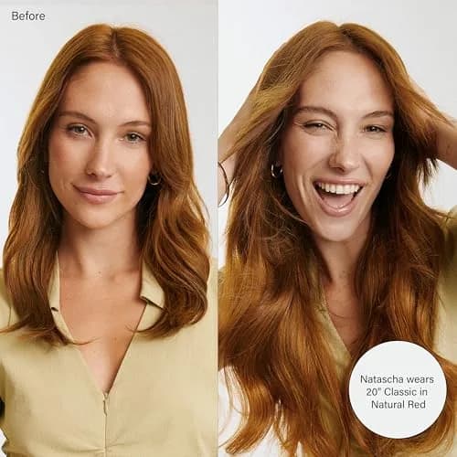LUXY Hair Extensions 20 Inch Dark Gray | Natural Remy Human Hair for Volume & Length thumbnail 4