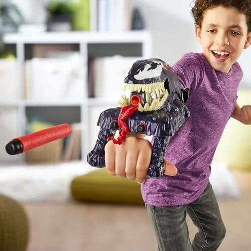 Marvel Spider-Man VenomVersus Marvel’s Venom Strike Blaster, NERF Spider-Man Toy, Super Hero Toys for Kids Ages 5+ | Venom Symbiote Power thumbnail 6