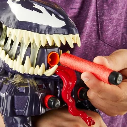 Marvel Spider-Man VenomVersus Marvel’s Venom Strike Blaster, NERF Spider-Man Toy, Super Hero Toys for Kids Ages 5+ | Venom Symbiote Power thumbnail 3