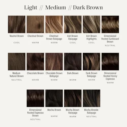 LUXY Thinning Hair Fill-In Extensions Dark Brown 12 Inch | Natural Human Hair Clip-Ins for Fuller Hair thumbnail 4