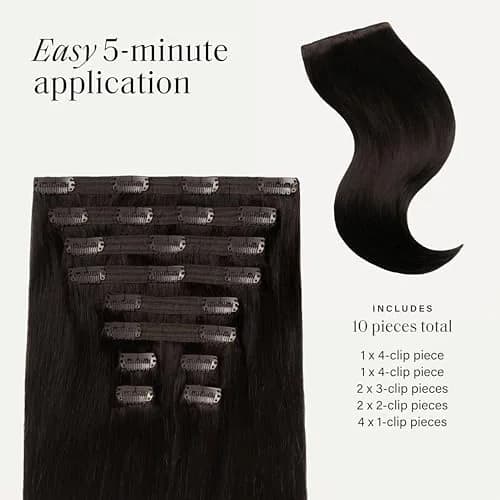 Luxy Hair Extensions Mocha Brown 20 Inch | 220g Thick Clip-In Human Hair thumbnail 7