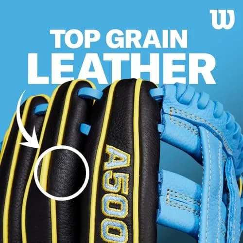 Wilson A500 12" Infield Youth Baseball Glove - Right Hand Throw | Lightweight Durability for Developing Players thumbnail 6