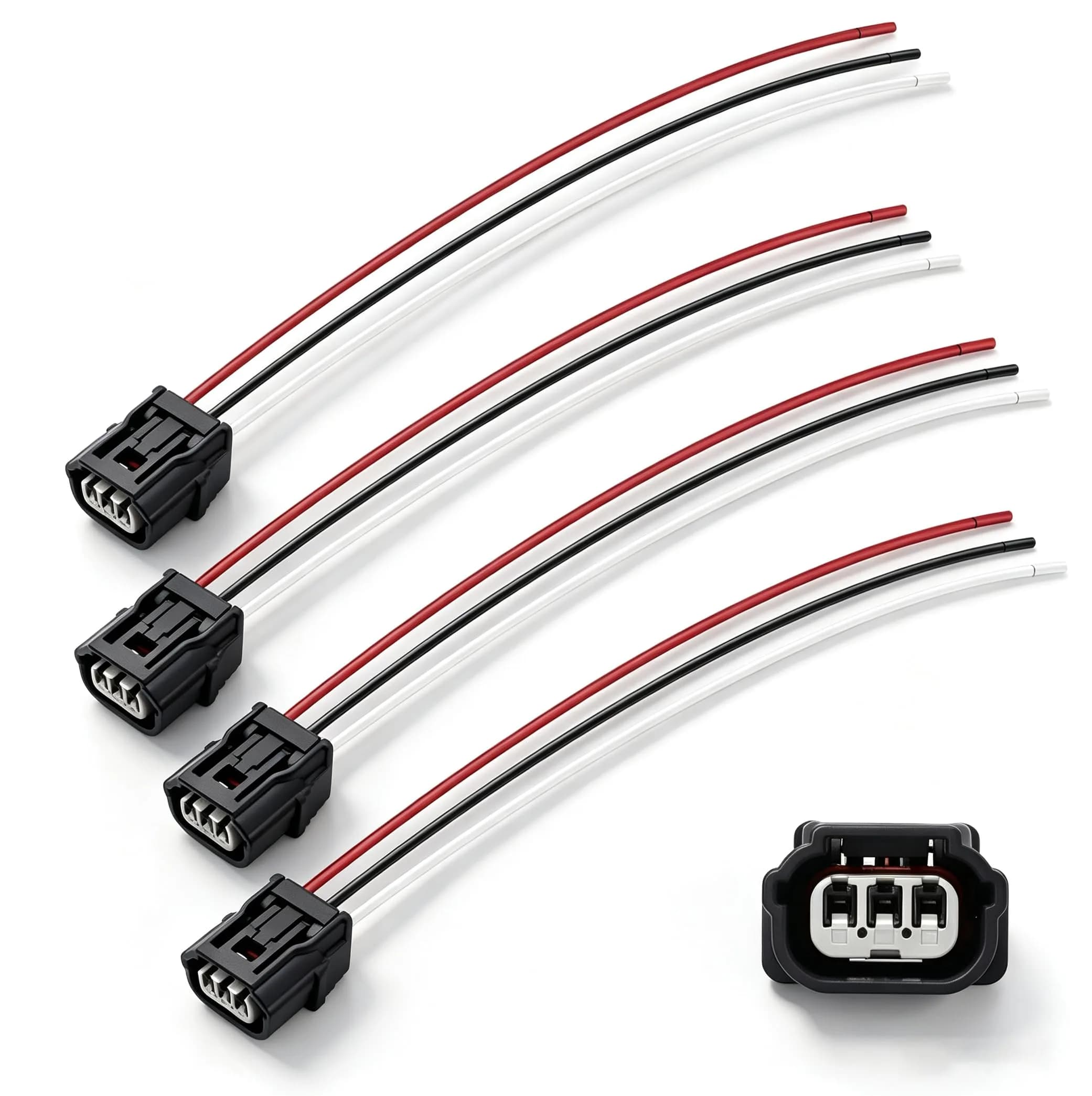 HiSport Ignition Coil Connector Harness Replacement for Honda & Acura 4PCS | Compatible with Honda 2006-2019 — 30520-RNA-A01 x4