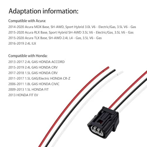 HiSport Ignition Coil Connector Harness Replacement for Honda & Acura 4PCS | Compatible with Honda 2006-2019 thumbnail 4