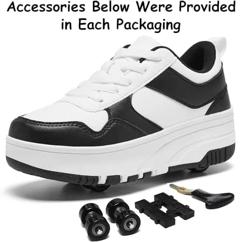 ANEFUN Kids Roller Skate Shoes 4-Wheel Detachable Sneakers | Safe, Comfortable & Versatile (70-120 chars) thumbnail 5