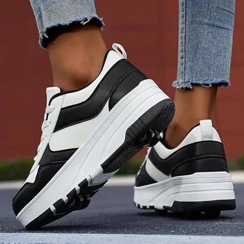 ANEFUN Kids Roller Skate Shoes 4-Wheel Detachable Sneakers | Safe, Comfortable & Versatile (70-120 chars) thumbnail 3