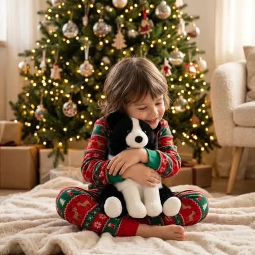 WEIGEDU Border Collie Stuffed Animal Plush Dog 12 Inch (30.48 cm) | Realistic & Cuddly Toy thumbnail 6