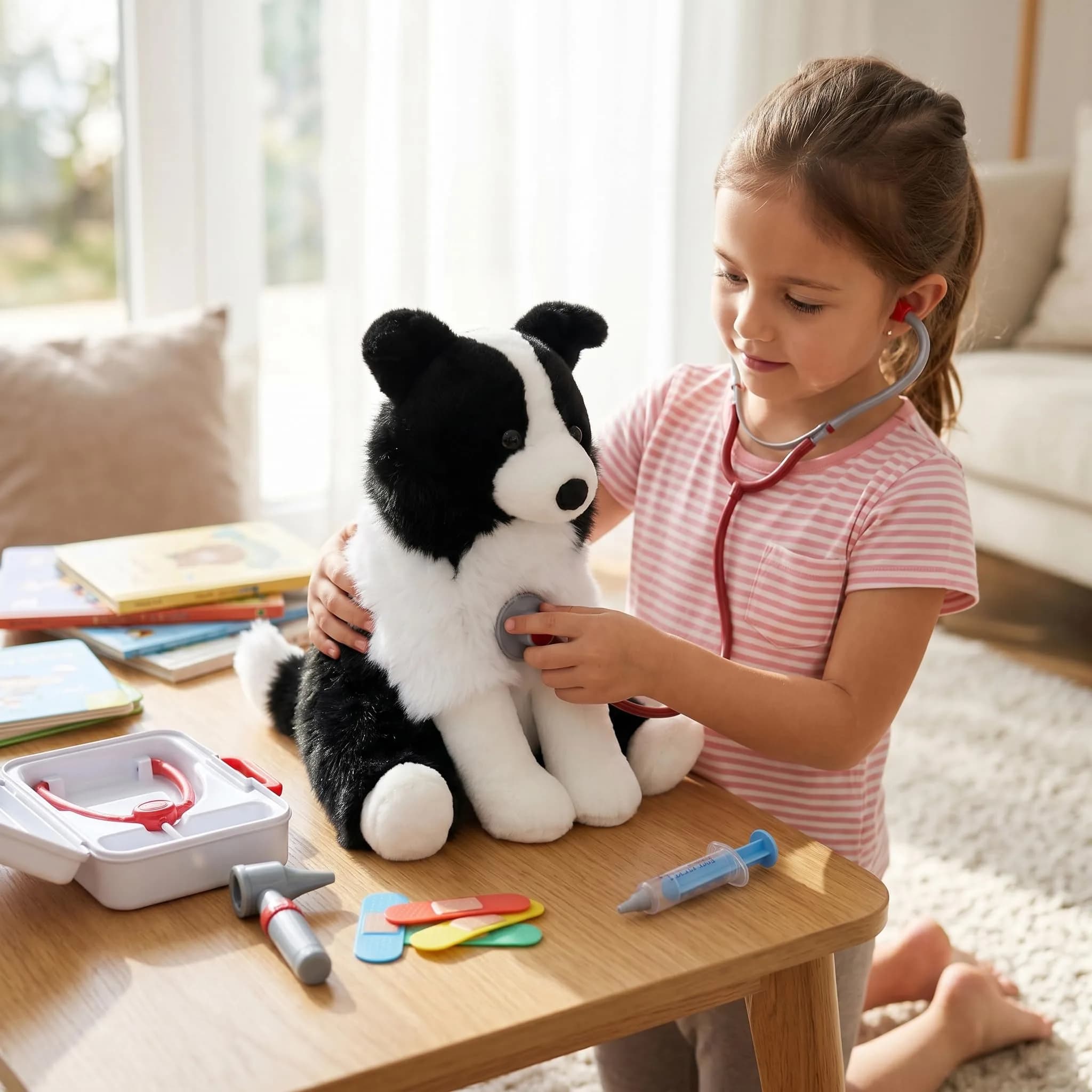 WEIGEDU Border Collie Stuffed Animal Plush Dog 12 Inch (30.48 cm) | Realistic & Cuddly Toy - view 9