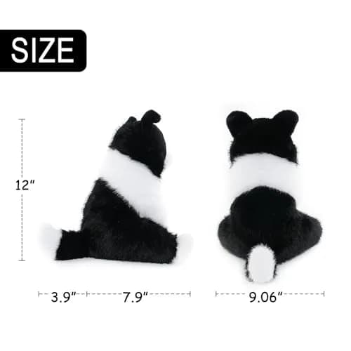 WEIGEDU Border Collie Stuffed Animal Plush Dog 12 Inch (30.48 cm) | Realistic & Cuddly Toy thumbnail 2