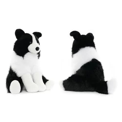 WEIGEDU Border Collie Stuffed Animal Plush Dog 12 Inch (30.48 cm) | Realistic & Cuddly Toy thumbnail 3
