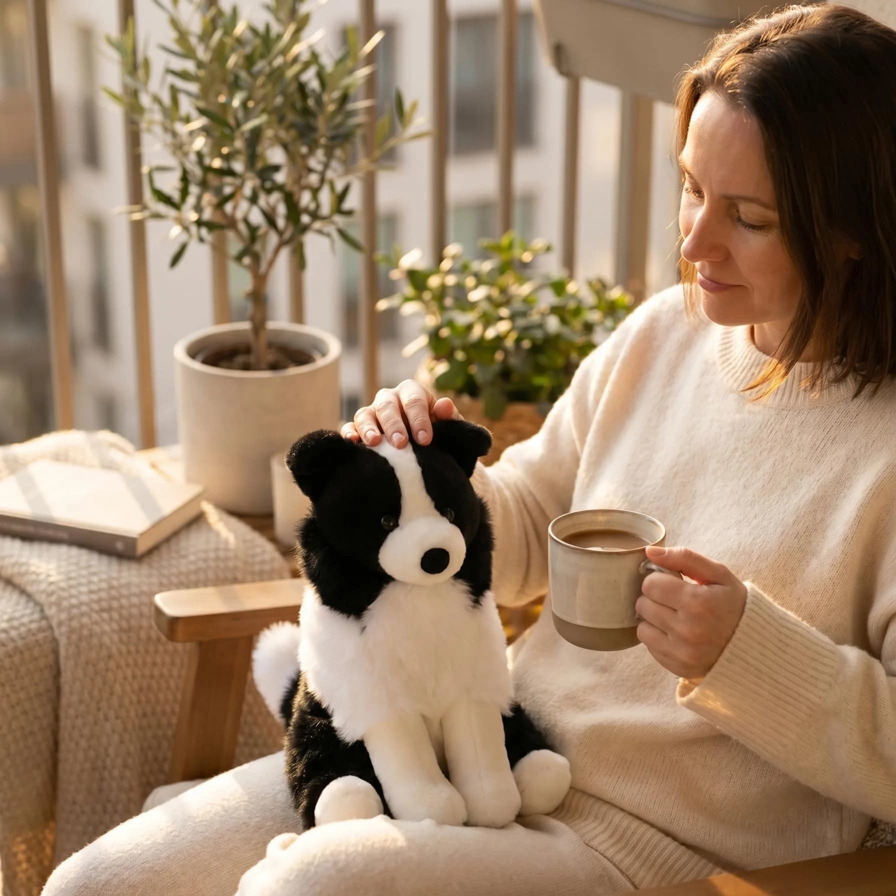 WEIGEDU Border Collie Plush Toy Stuffed Animal - 30.5 cm (12 Inch) Realistic Welsh Corgi Design - view 4