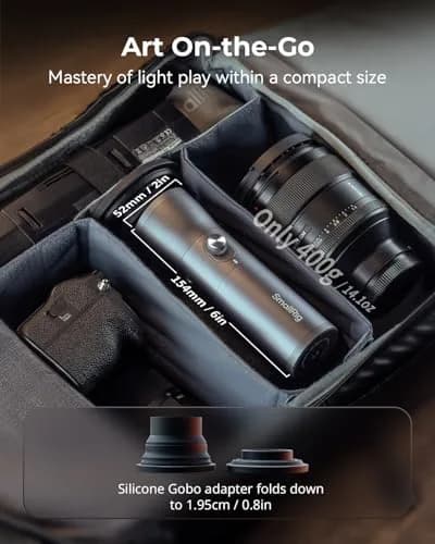 SmallRig RF 10C 10W Zoomable LED Photography Flashlight 154mm (6.1in) | Portable Spotlight for Video & Photography thumbnail 6