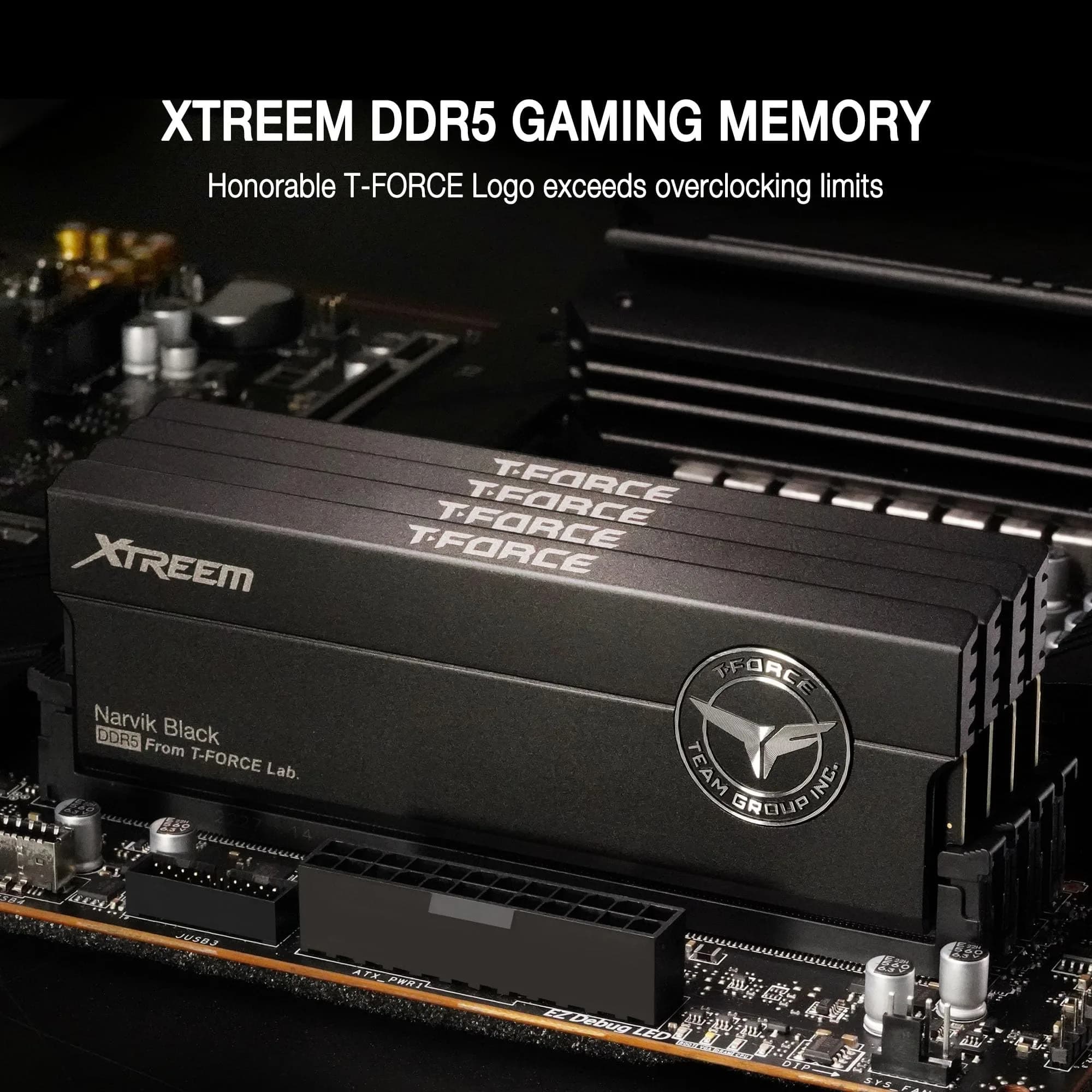 TEAMGROUP T-Force XTREEM DDR5 RAM 32GB (2x16GB) 6400MHz CL32 | High-Performance Desktop Memory - view 2