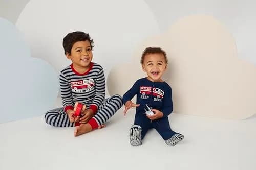 HUGGIES 3-Pack Footed Coverall | Organic Cotton Baby Pajamas for Toddler (5T) thumbnail 4
