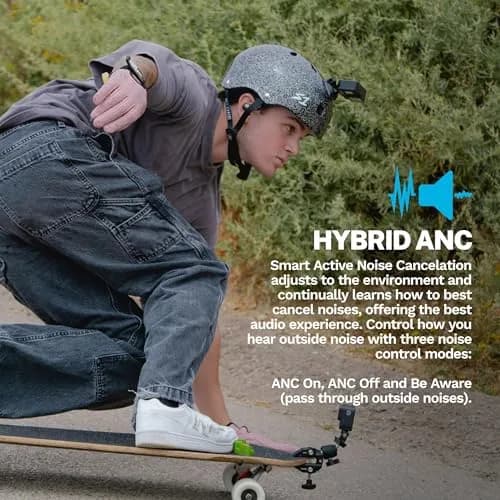 JLab Epic Air Sport ANC 3 Wireless Earbuds | Active Noise Cancelling Sport Earphones, 68+ Hour Battery, IP66 Sweatproof, Bluetooth 5.3, Black thumbnail 4