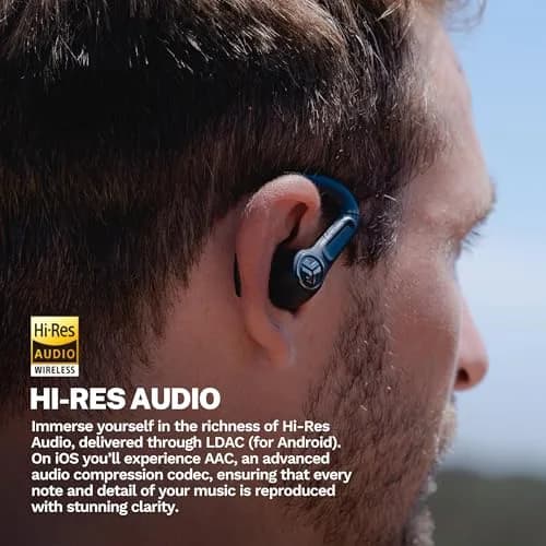 JLab Epic Air Sport ANC 3 Wireless Earbuds | Active Noise Cancelling Sport Earphones, 68+ Hour Battery, IP66 Sweatproof, Bluetooth 5.3, Black thumbnail 3