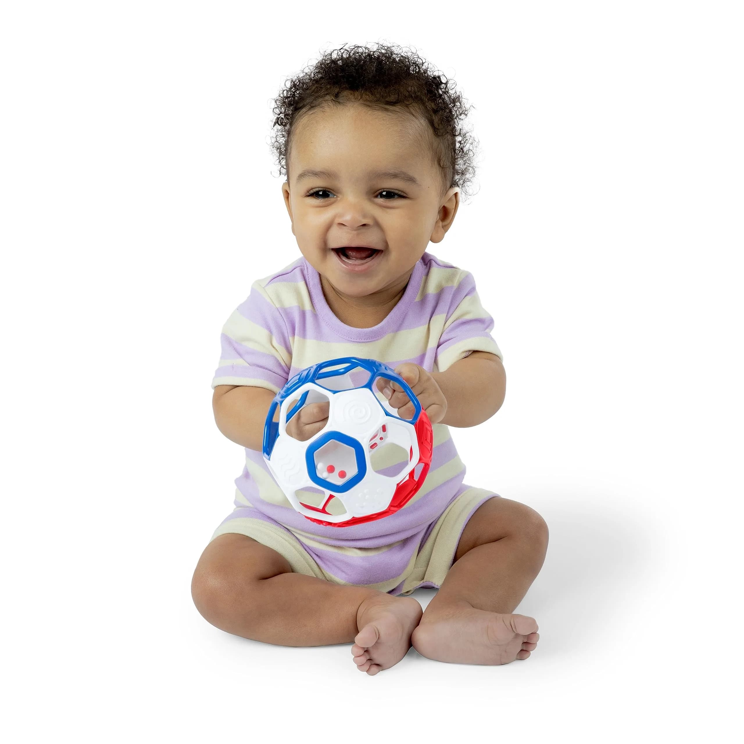 Bright Starts Oball Grippin' Goals Rattle Soccer Ball 2-Pack | Easy-Grasp Toy for Newborns & Up - view 7
